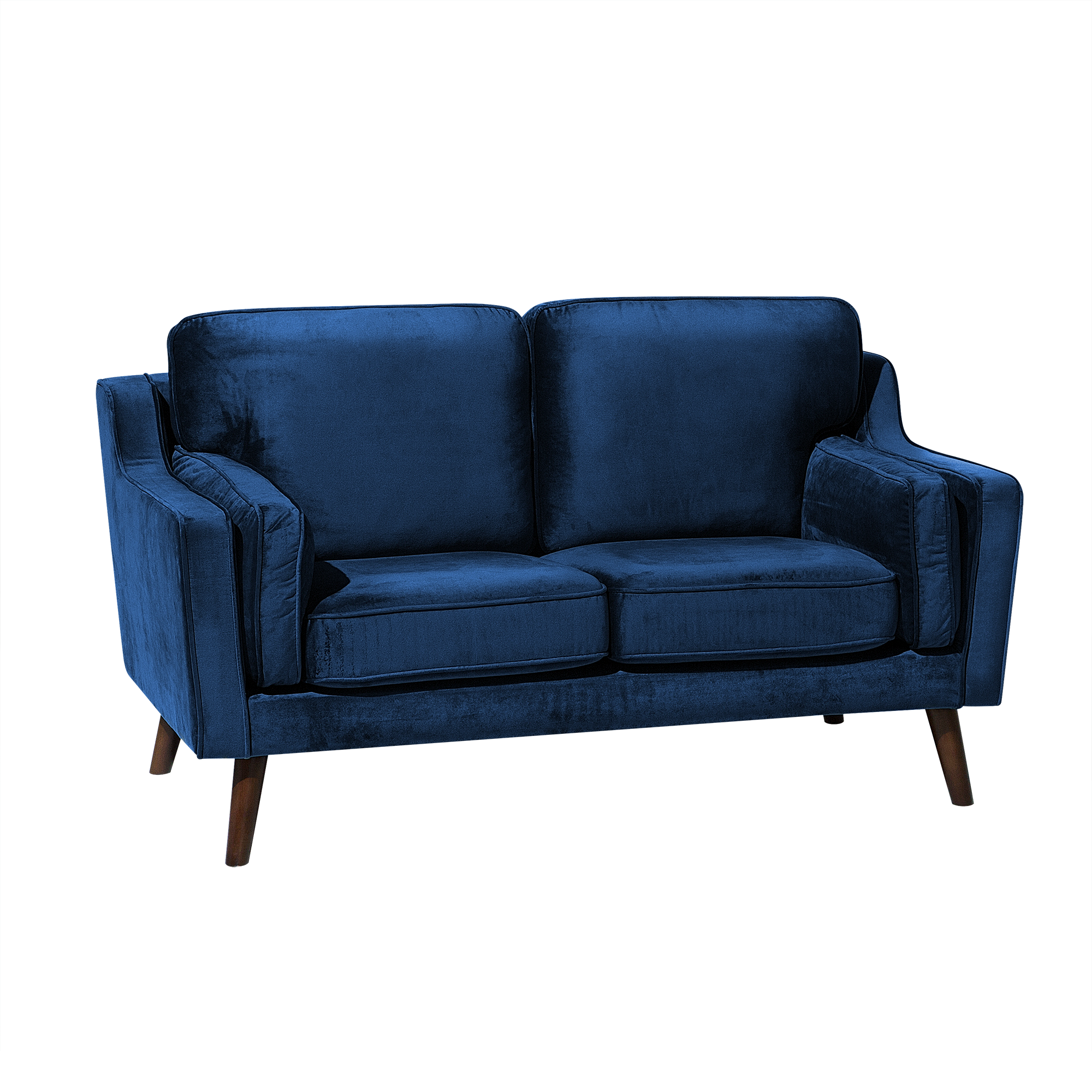 Beliani 2 Sitzer Sofa aus Samtstoff Modern LOKKA  