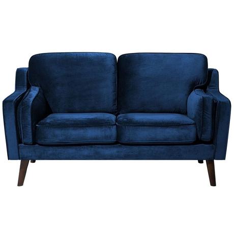 Beliani 2 Sitzer Sofa aus Samtstoff Modern LOKKA  