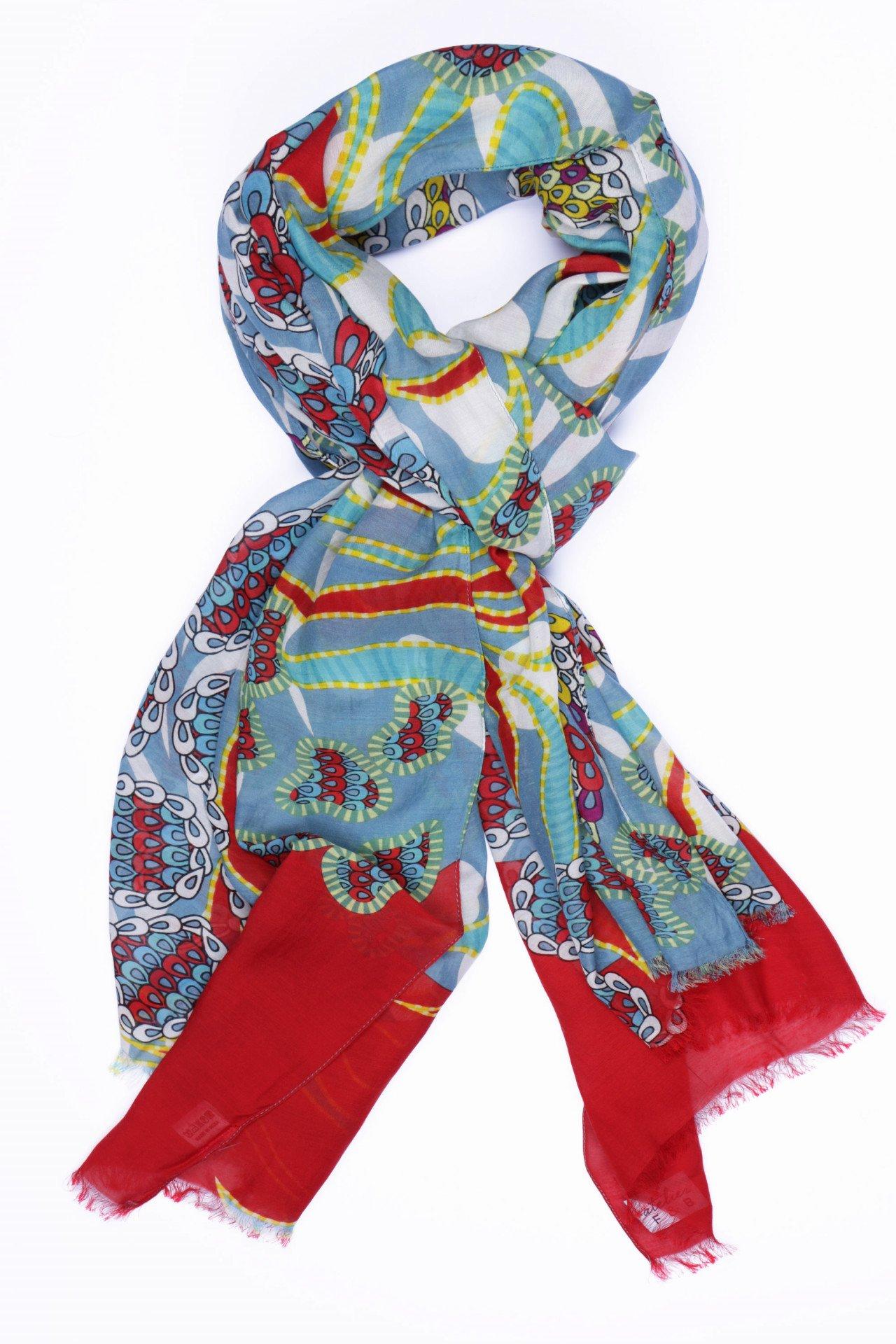 Image of Coral Barrier Schal Damen Blau ONE SIZE