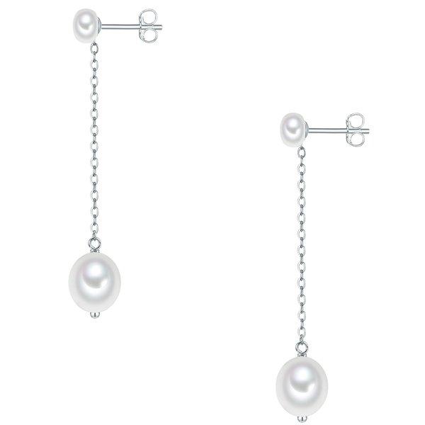 Valero Pearls  Femme Puce d'oreille en perle 