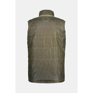 JP1880  Gilet trapuntato per l'outdoor in similpelle vintage con collo alto, fino alla tg. 8XL 