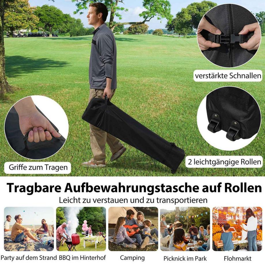 Northix Pop-Up-Pavillon mit Seitenwänden  