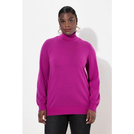 Ulla Popken Merinowolle Classic Fit Langarm Rollkragen Pullover  