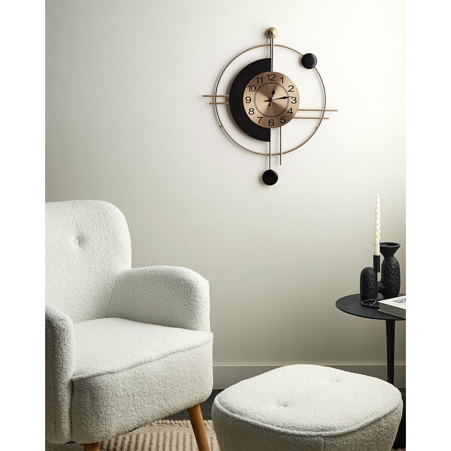 Beliani Wanduhr aus Eisen Retro ALLOGNY  