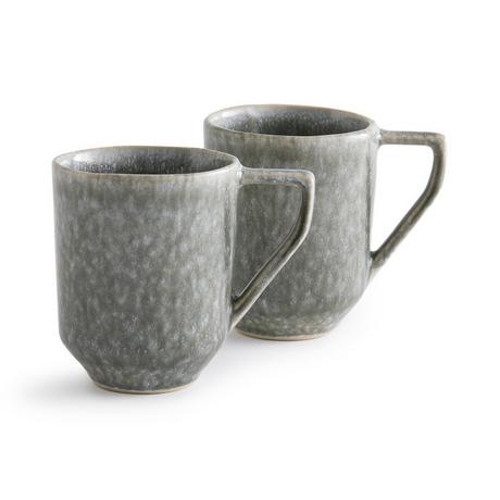 AM.PM Lot de 2 mugs en grès émaillé réactif  