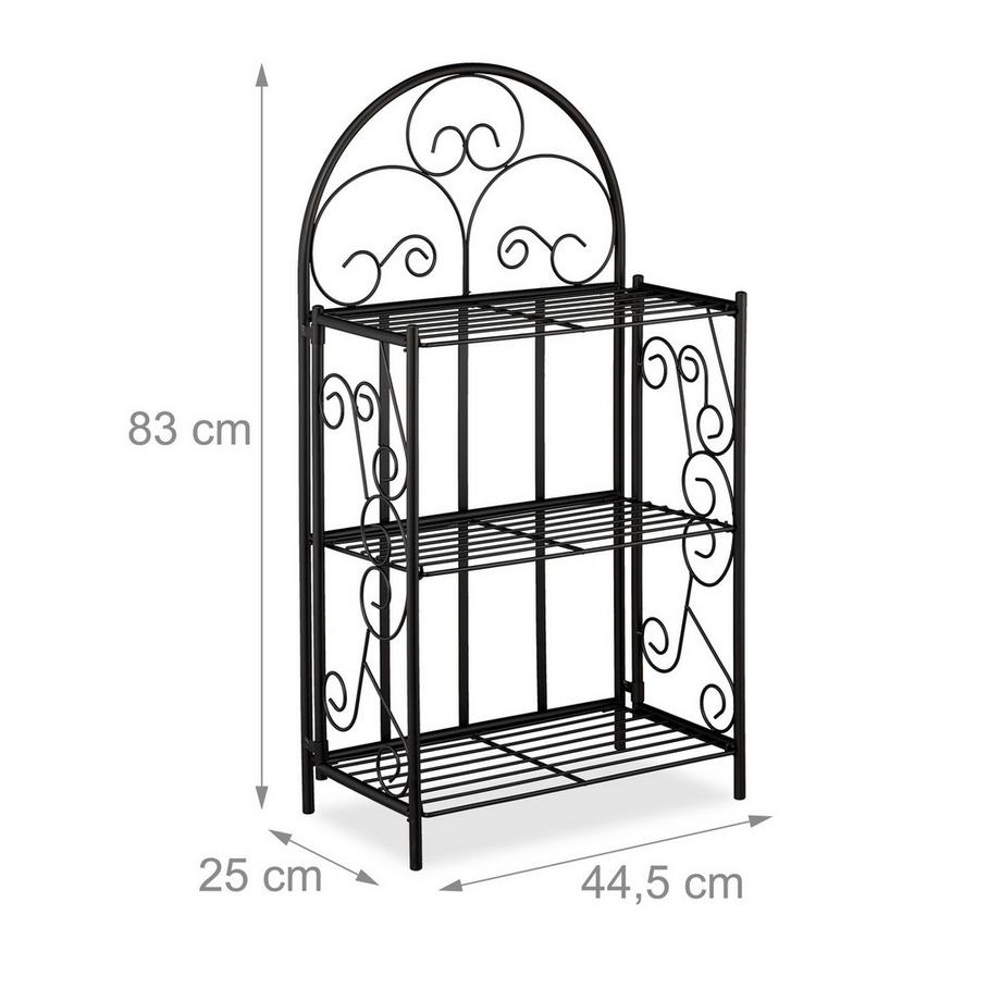 Northio Klappbarer Blumenständer aus Metall  