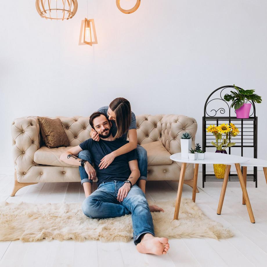 Northio Klappbarer Blumenständer aus Metall  