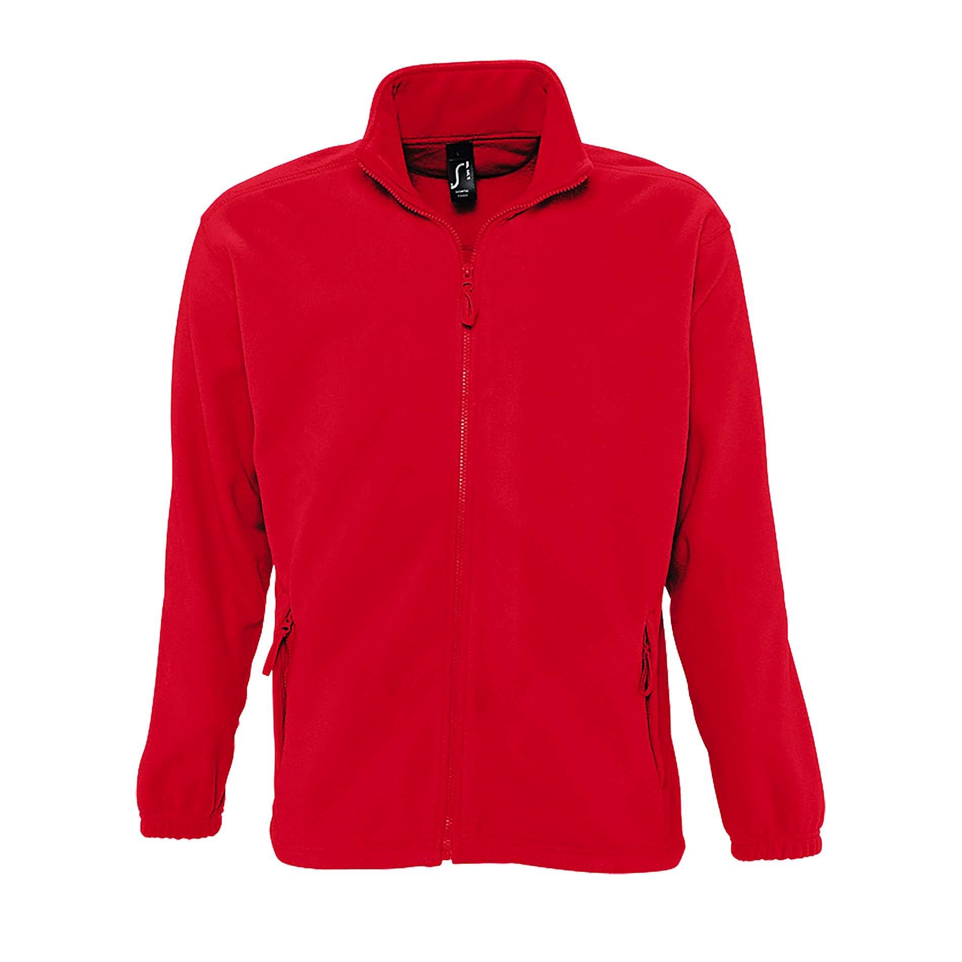 Image of Outdoor Fleece Jacke North Herren Rot Bunt XXL