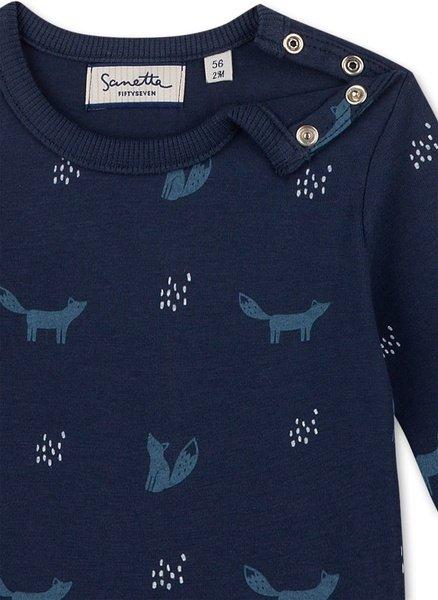 Sanetta Fiftyseven  Baby Jungen Shirt Clever Fox allover 