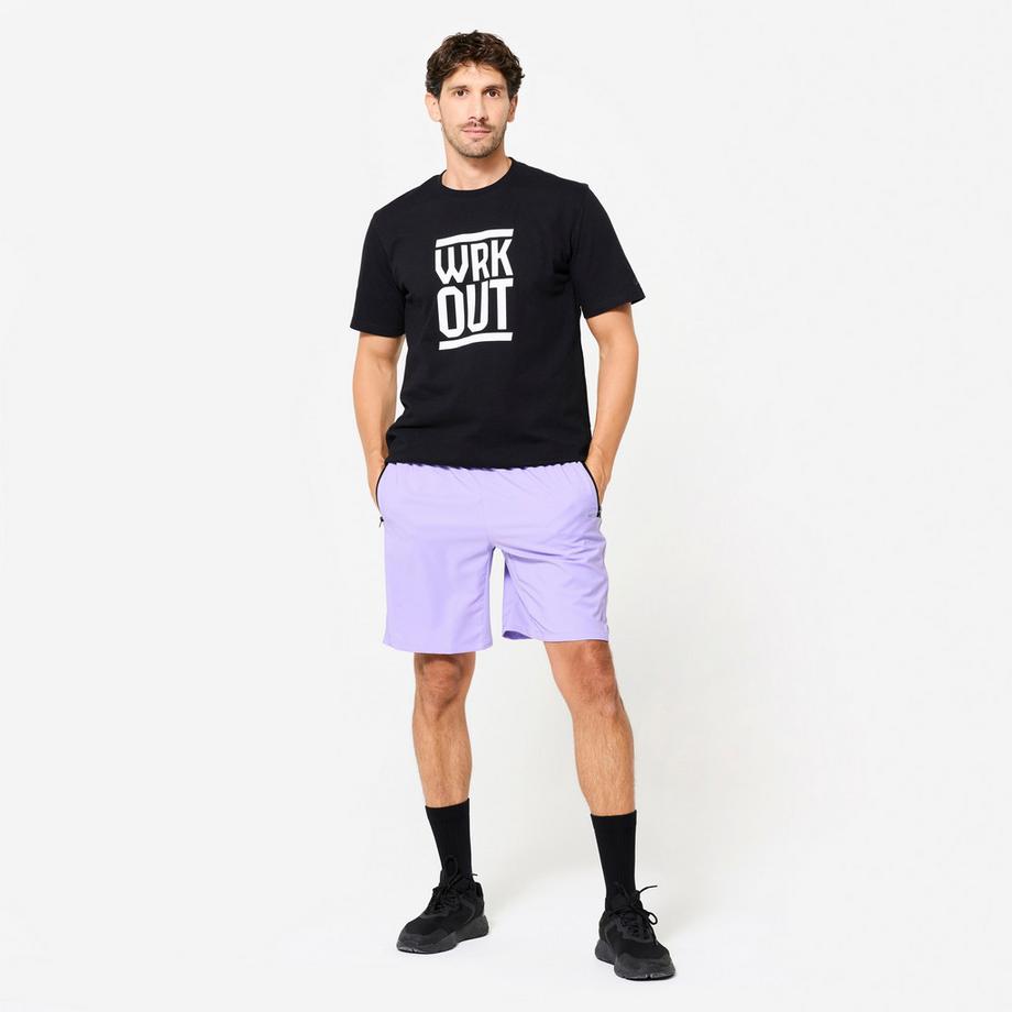 DOMYOS  Shorts homme fitness synthétique 