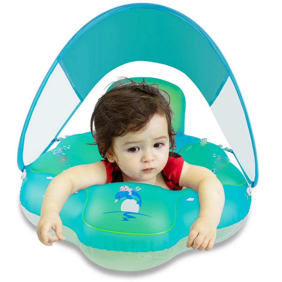 Activity-board  Schwimmring Baby mit Rückenlehne, aufblasbarer Babyschwimmsitz Schwimmhilfe 