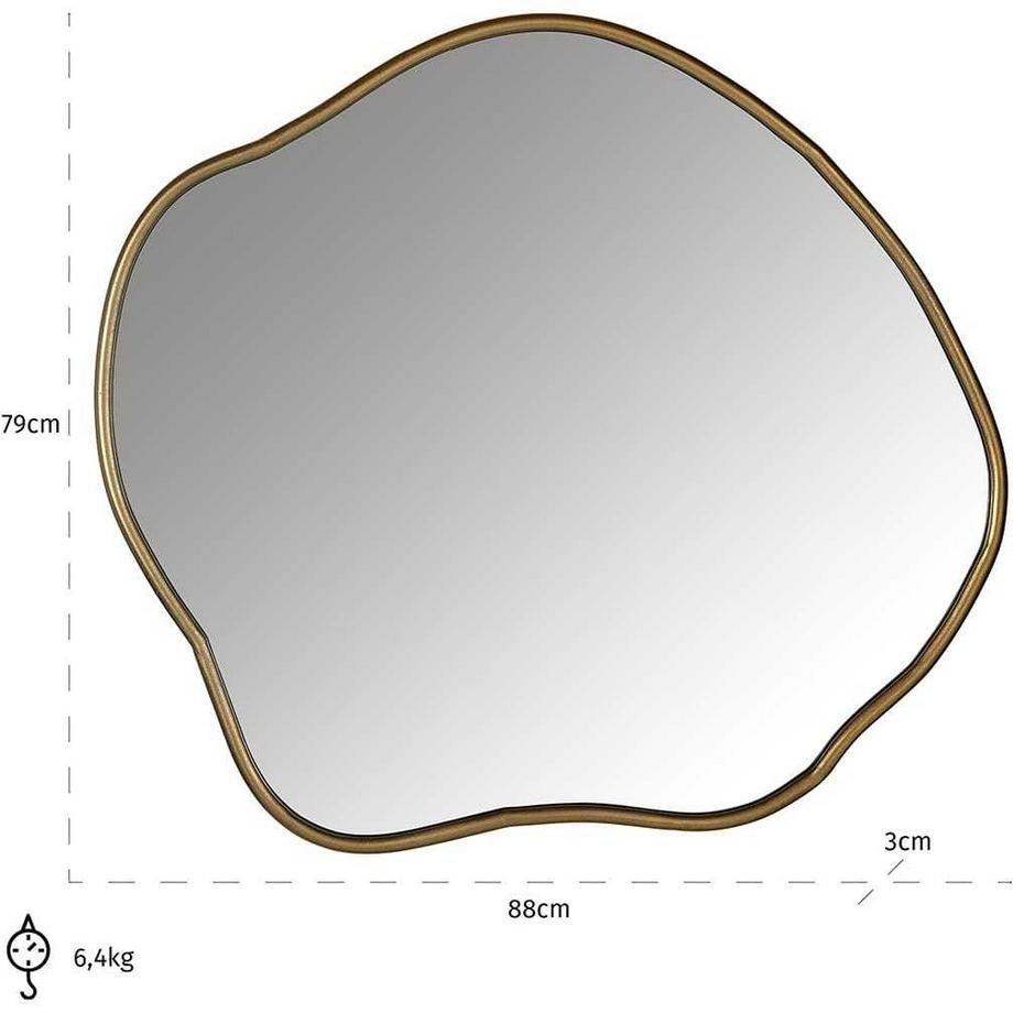 mutoni Spiegel Allyson gold 88x79  