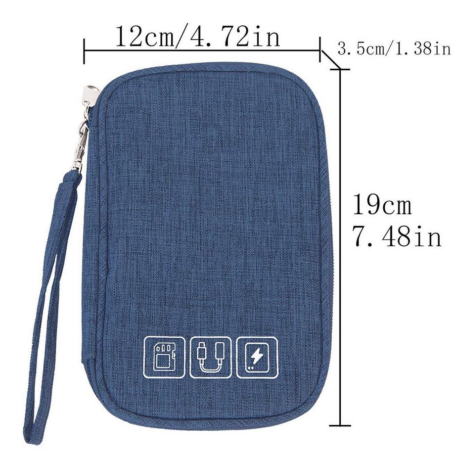Only-bags.store  Kabelorganisationstasche flach kleine elektronische Tasche Organizer Kabeltasche 