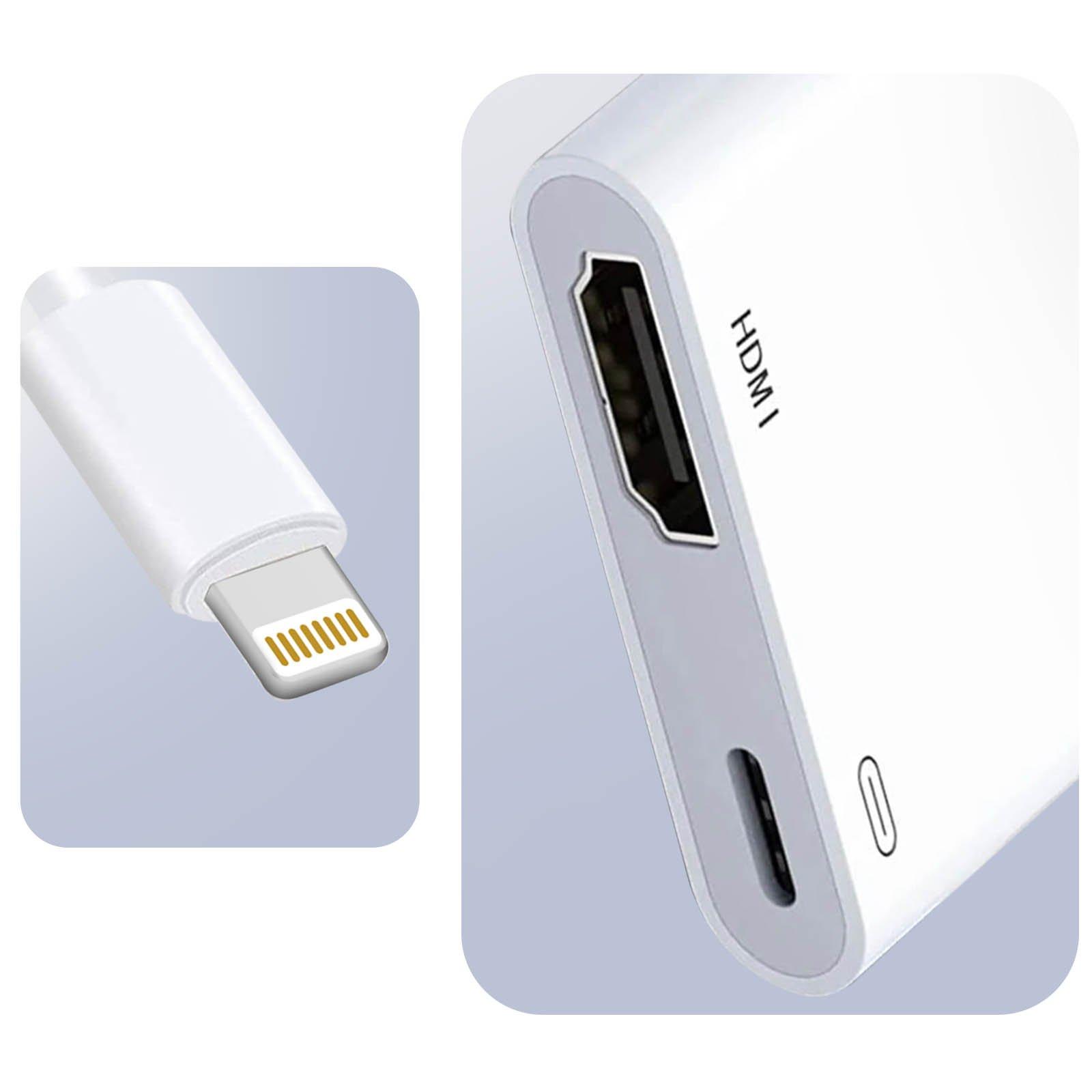 Avizar  Adapter Lightning auf HDMI + USB-C 