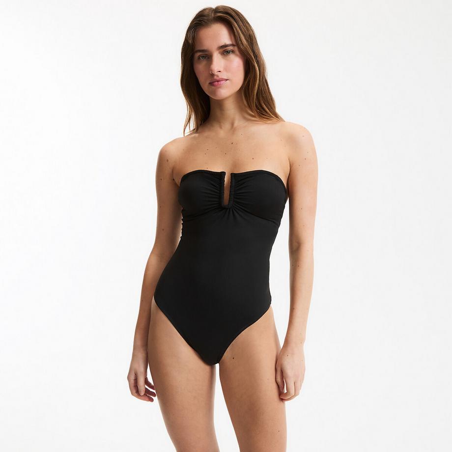 Einteiliger Badeanzug mit Bustier