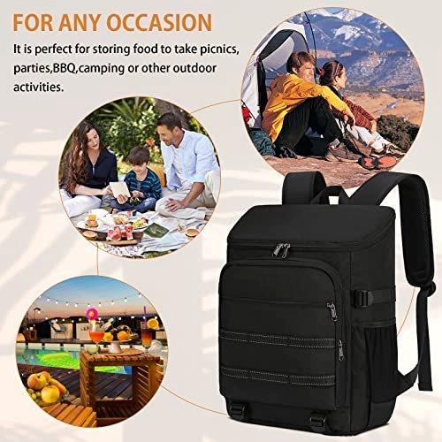 Only-bags.store Wasserdichte Isolierte Kühltasche Grosser Picknickrucksack Leichte Lunch Tasche  