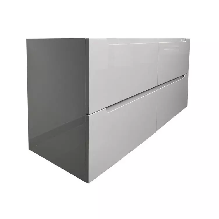 Vente-unique Waschbeckenunterschrank hängend Grau B120 x H57 cm SELITA online kaufen MANOR
