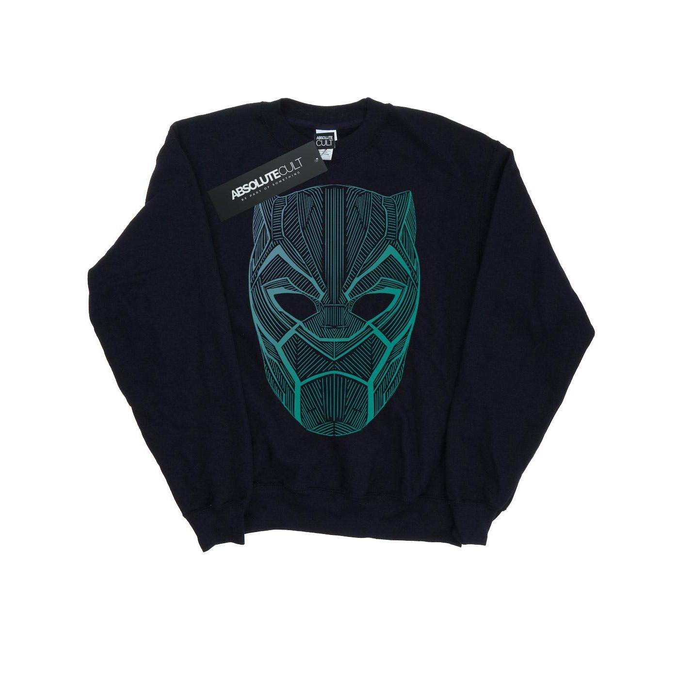 Image of Black Panther Tribal Mask Sweatshirt Jungen Marine 152-158