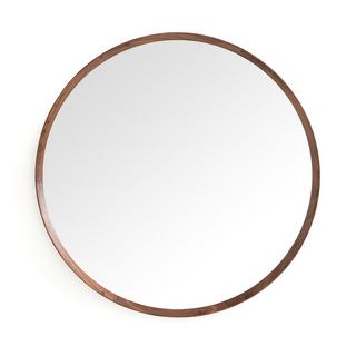 AM.PM Miroir rond noyer massif  