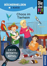 Die drei !!!, Bücherhelden 2. Klasse, Chaos im Tierheim Scheller, Anne; Metzen, Isabelle (Illustrationen) Copertina rigida 