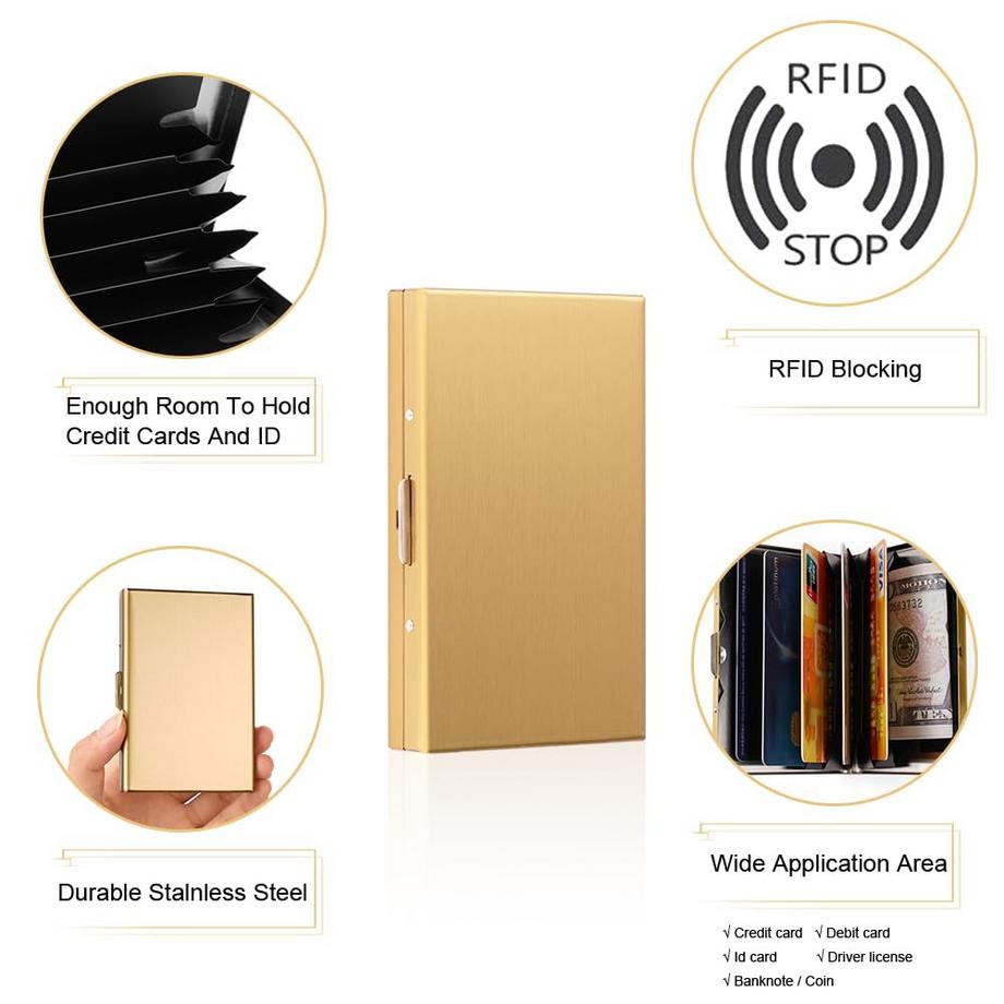 Only-bags.store Portacarte di credito con blocco RFID  