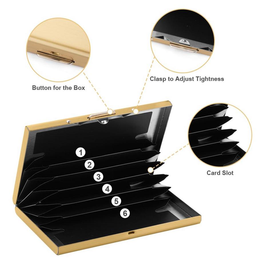 Only-bags.store Portacarte di credito con blocco RFID  