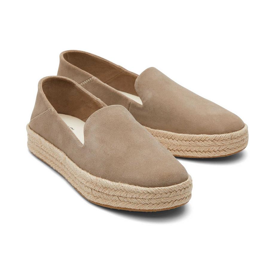 TOMS Espadrillas Slip-On in Camoscio  