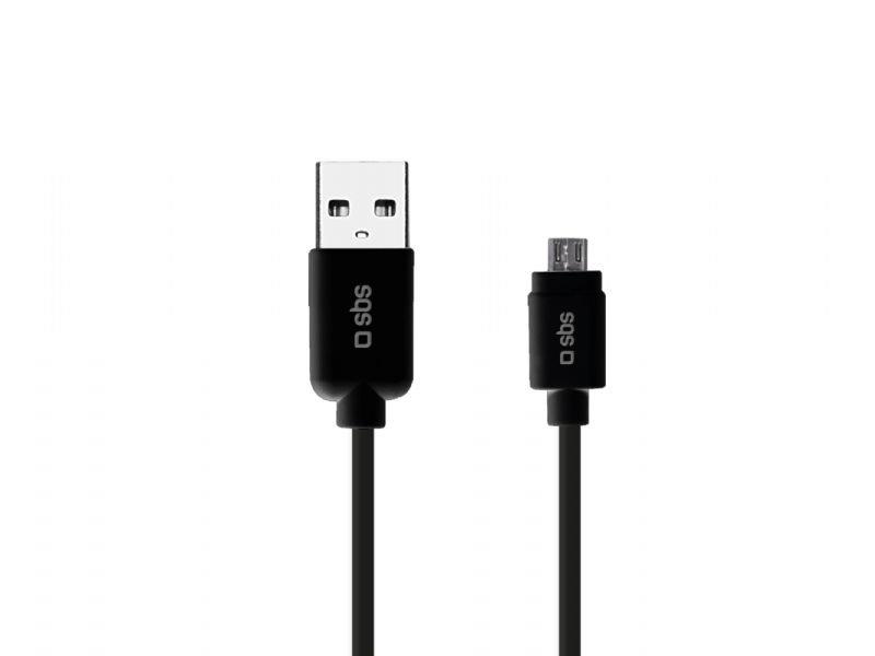 SBS  3m USB 2.0 cavo USB USB A Micro-USB B Nero 