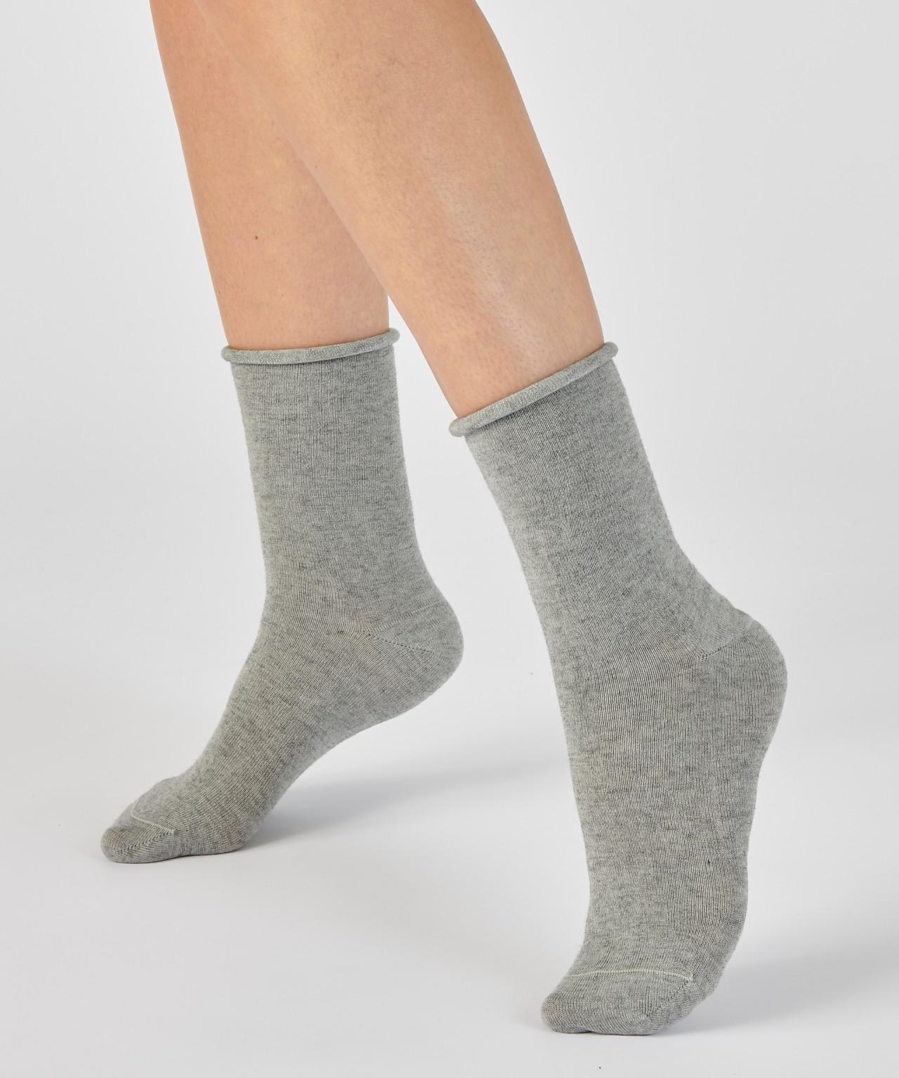 Image of 2er-pack Kniestrümpfe Mit 9 % Kaschmir. Damen Grau 45-47