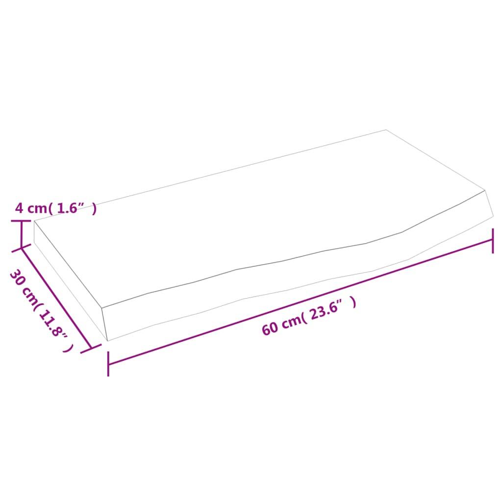 VidaXL  Comptoir de salle de bain bois de chêne 