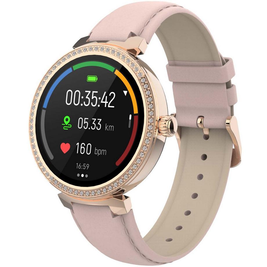 DENVER  SWC-342RO Bluetooth-Smartwatch mit Herzfrequenz- und Blutsauerstoffsensor 