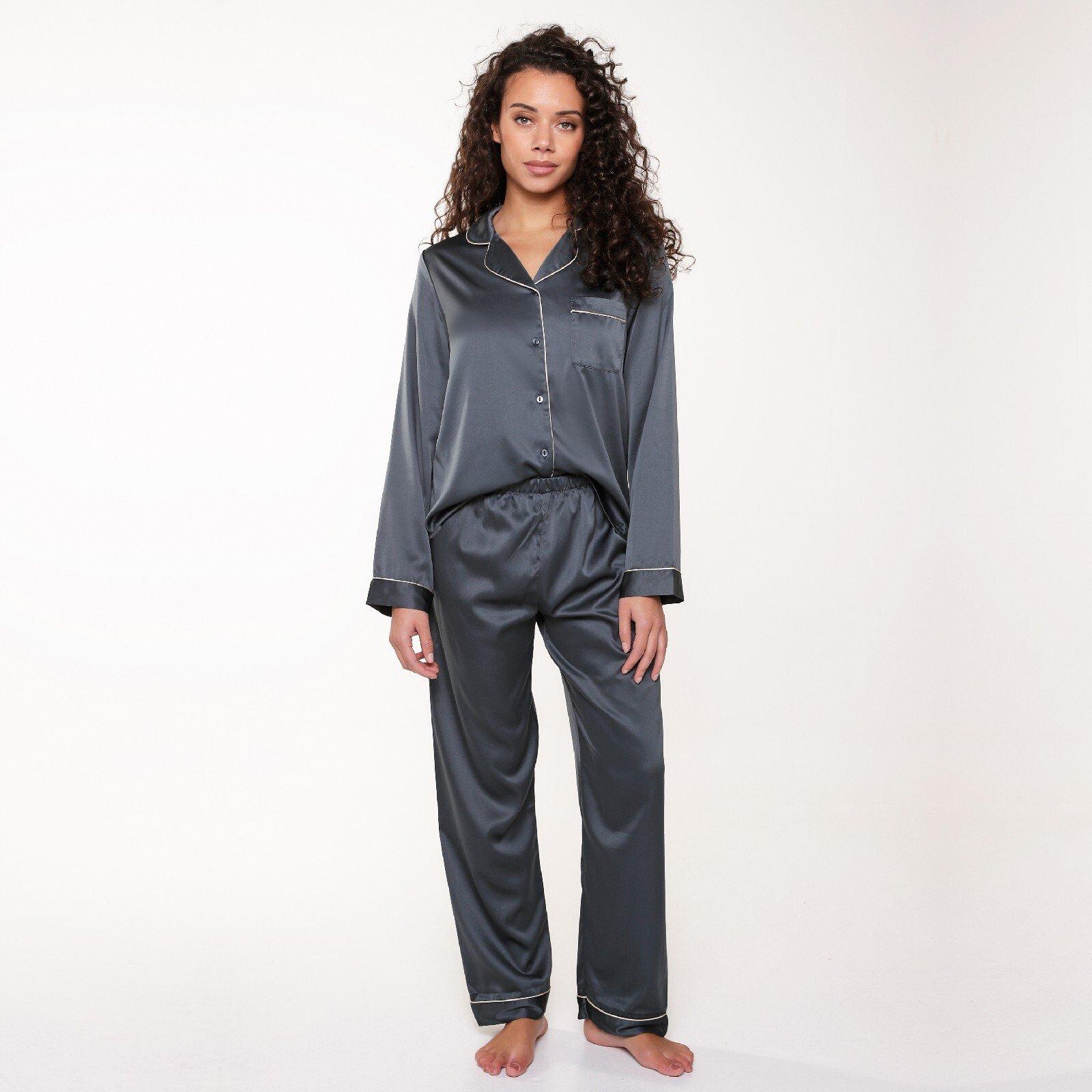 Image of Pyjama Set Damen Blau XL