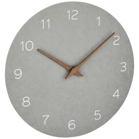 TFA Dostmann Horloge murale analogique 60.354.04 avec pointeur en bois de noyer  