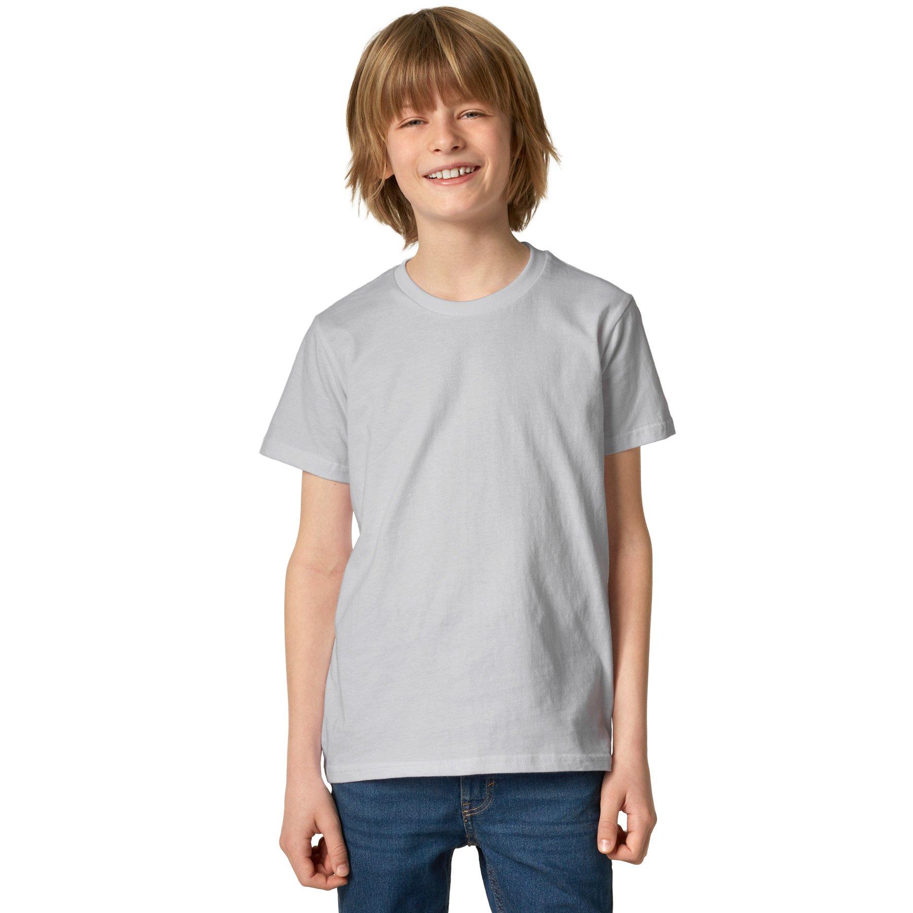 Image of T-shirt Kinder Jungen Perlgrau 128