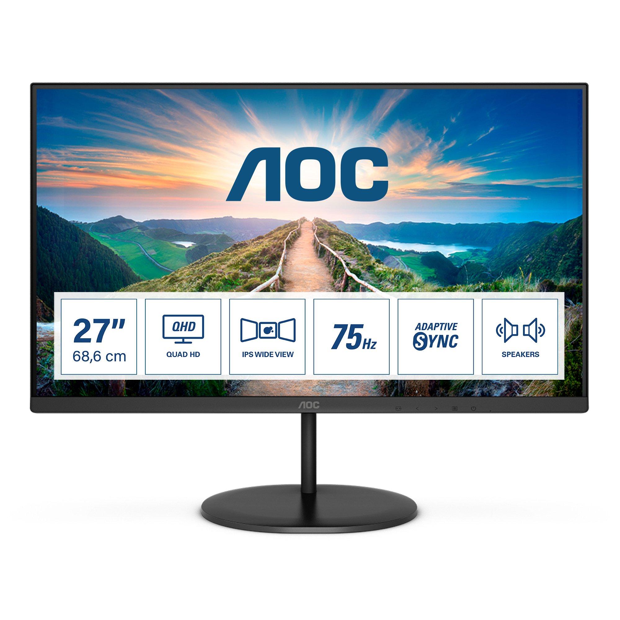 AOC  V4 Q27V4EA LED display 68,6 cm (27") 2560 x 1440 Pixel 2K Ultra HD Nero 