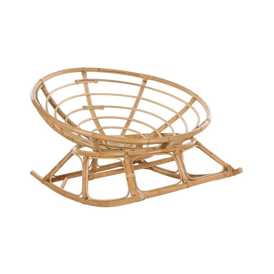 Beliani Poltrona a dondolo en Rattan Boho ORVIETO  