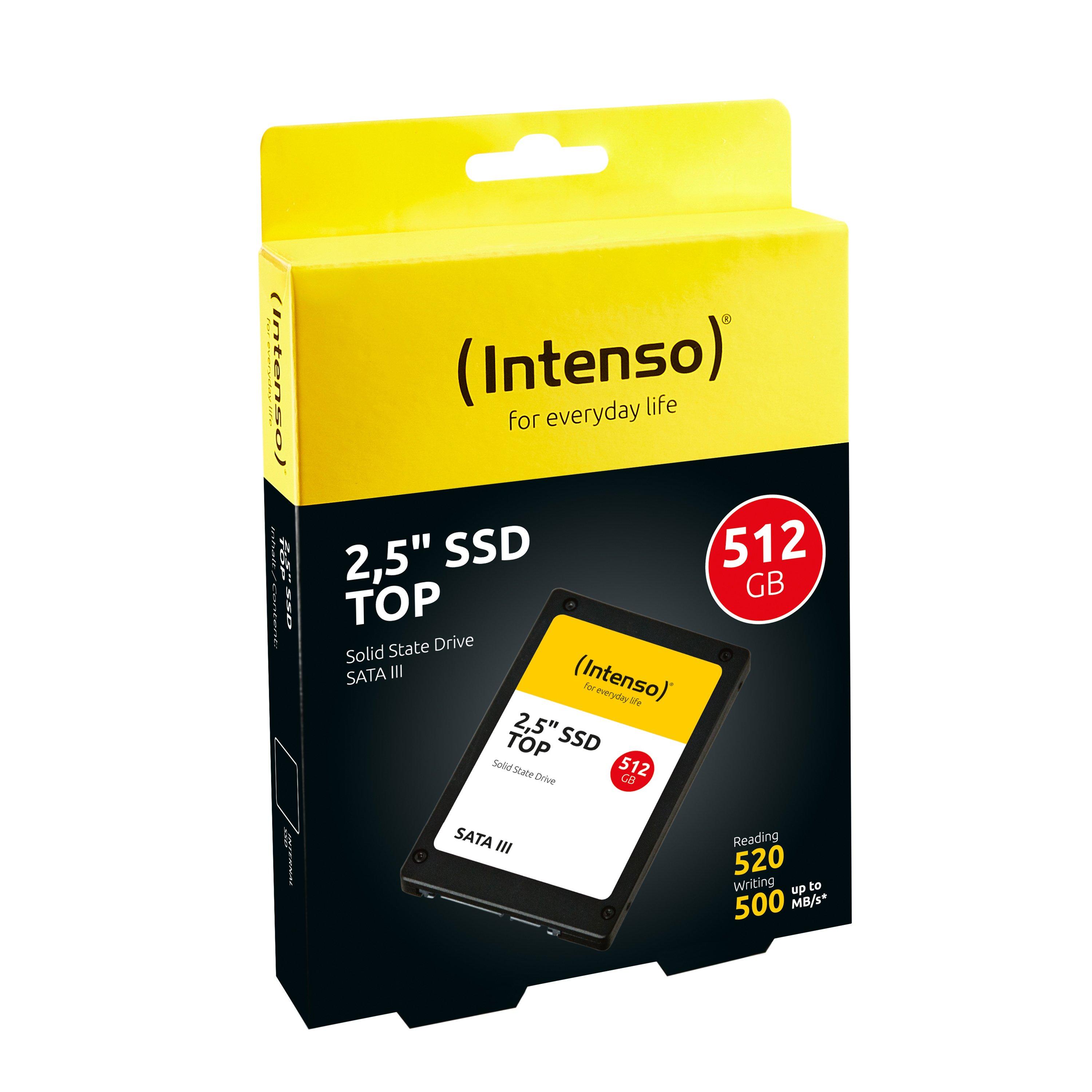 Intenso  Top Performance 512 GB Memoria SSD interna 2,5 SATA 6 Gb/s Dettaglio 