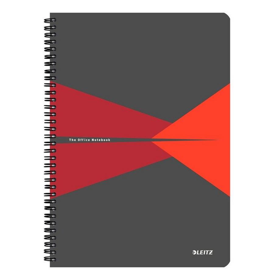 Leitz LEITZ Collegeblock Office PP A4 44950025 rot kariert  