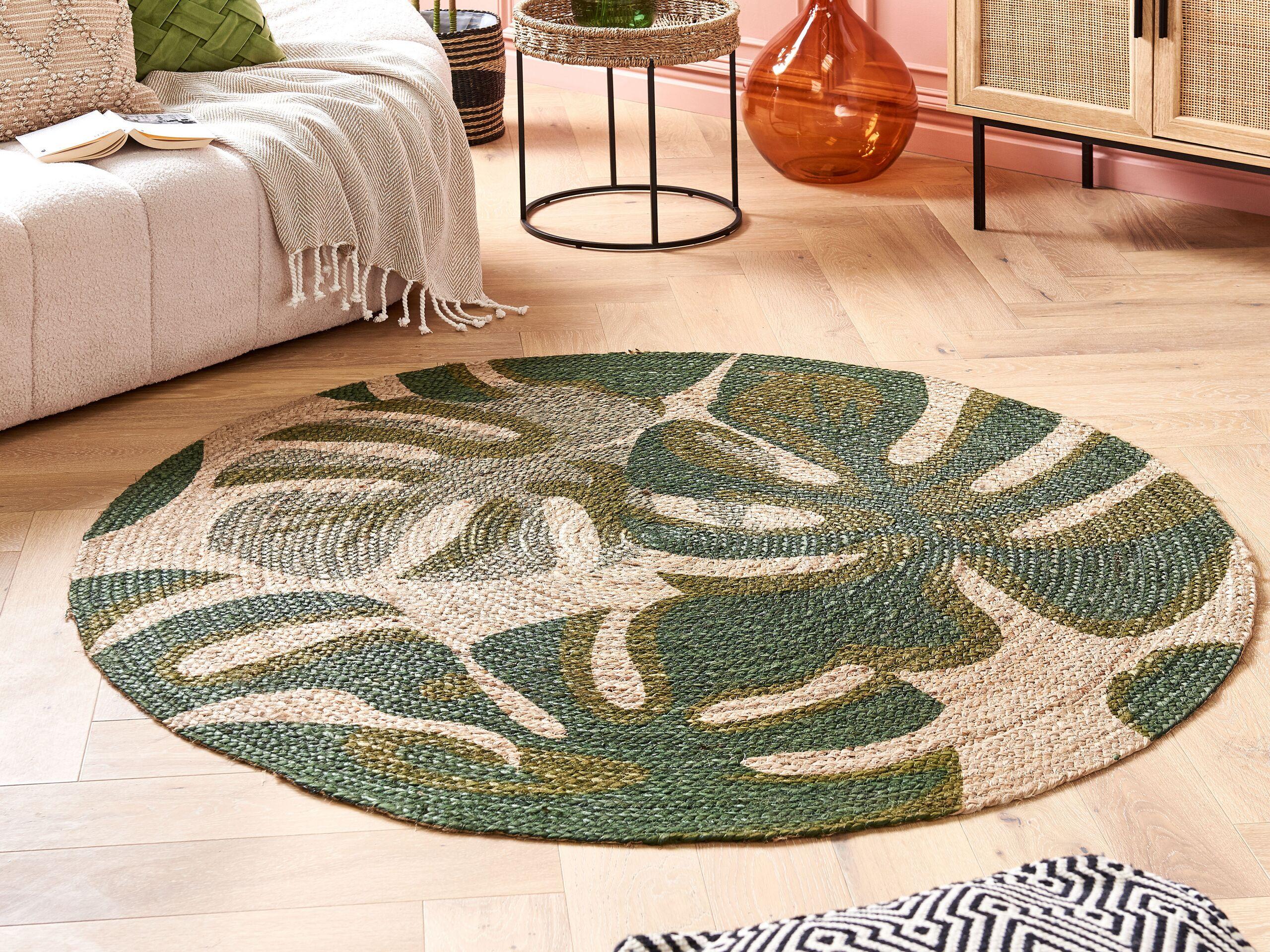 Beliani Tapis en Jute Boho BAYAT  