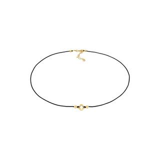 Elli  Collier Dames Choker Nylon Camourrleaf Luck Talisman 