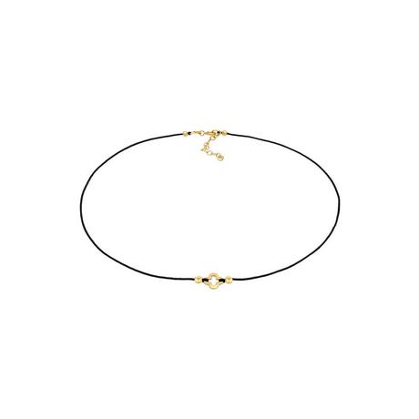 Elli  Collier Dames Choker Nylon Camourrleaf Luck Talisman 