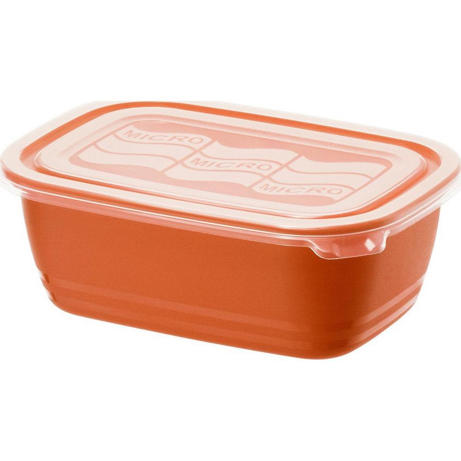 rotho  Mikrowellendose Eco 1 Liter, Papaya Rot 