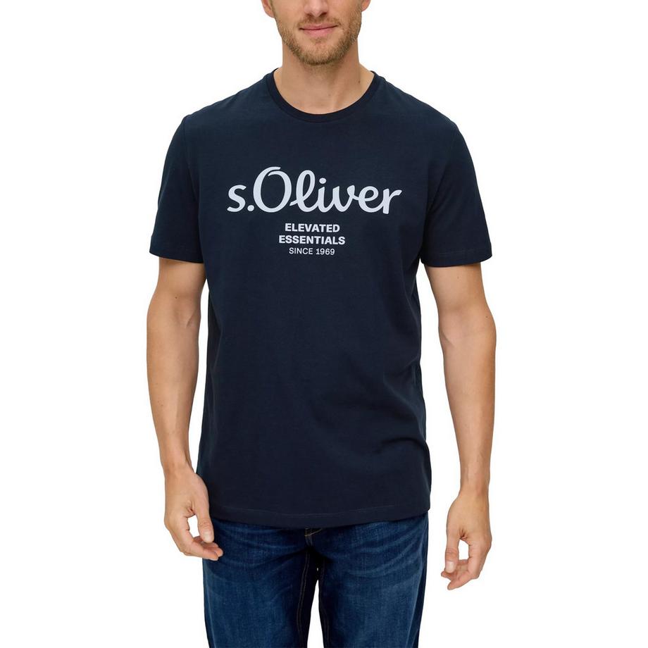 s. Oliver T-shirt  Pack de 4 Confortable à porter-Logo T-Shirt  