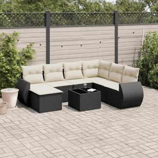 VidaXL set divano da giardino Polirattan  