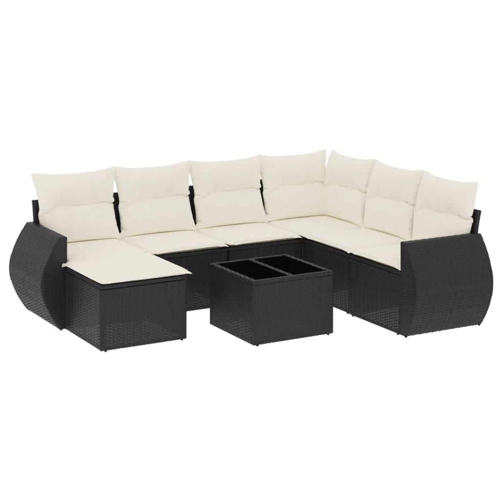 VidaXL set divano da giardino Polirattan  