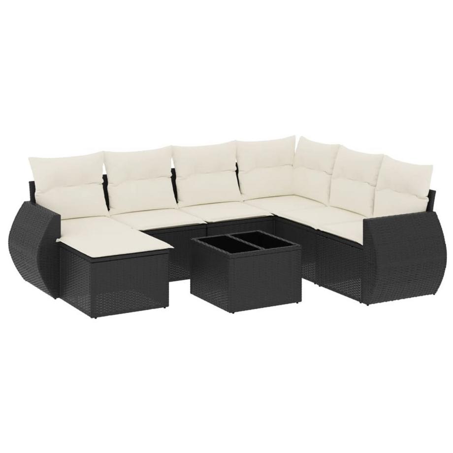 Ensemble de canapés de jardin rotin synthétique