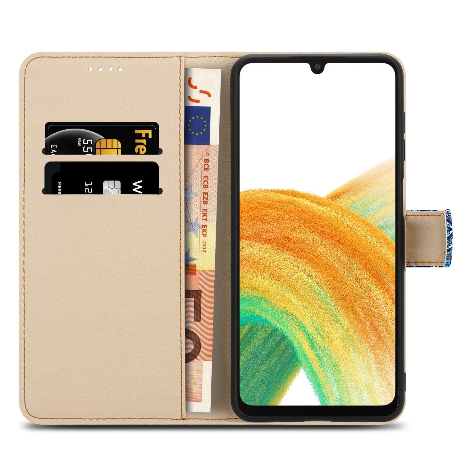 Cadorabo  Housse compatible avec Samsung Galaxy A33 5G - Coque de protection avec fermeture magnétique, fonction de support et compartiment pour carte 