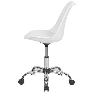 Beliani Sedia da scrivania en Pelle sintetica Minimalista DAKOTA  