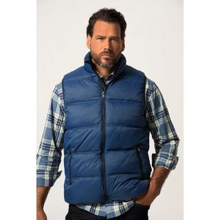 JP1880  Gilet trapuntato per l'outdoor con colletto alto e taglio speciale per l'addome, fino alla tg. 8XL 