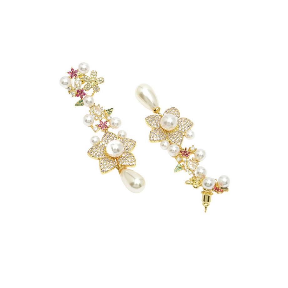 AVANT-GARDE PARIS  Diva Kollektion Zirkonia-Florale Hängeohrringe 